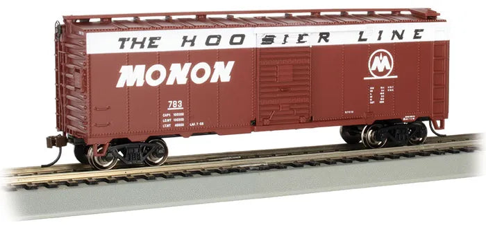 BACHMANN THE HOOSIER LINE MONON #783 40FT BOXCAR #783. HO SCALE