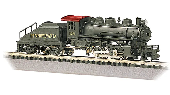 BACHMANN PENNSYLVANIA RR #5281, USRA 0-6-0 LOCO SWITCHER & TENDER, N SCALE
