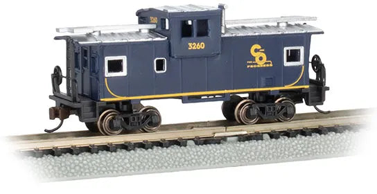 BACHMANN CHESAPEAKE & OHIO #3260 36FT WIDE VISION CABOOSE, N SCALE