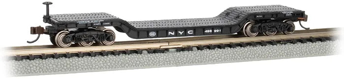 BACHMANN NYC #498991 52FT CENTRE DEPRESSED FLAT CAR W/NO LOAD, N SCALE