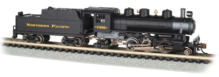 BACHMANN NORTHERN PACIFIC #2456 PRAIRIE2-6-2 LOCO & TENDER, N SCALE