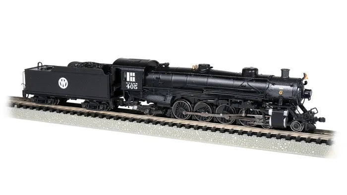 BACHMANN NY ONTARIO & WESTERN #405 4-8-2LIGHT MOUNTAIN LOCO W/DCC. N SCALE