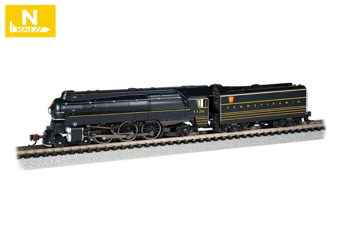BACHMANN PENNSYLVANIA RR #1120 STREAMLINED K4 LOCO/TENDER, N SCALE