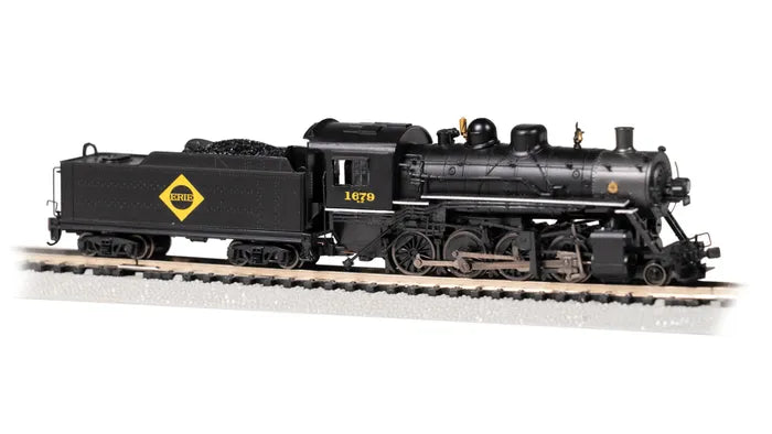 BACHMANN ERIE #1679 BALDWIN 2-8-0 CONSOLIDATION LOCO/TENDER. N SCALE
