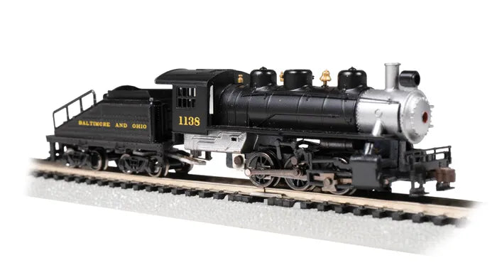 BACHMANN BALTIMORE & OHIO #1138, USRA 0-6-0 LOCO W/SLOPE TENDER, N SCALE