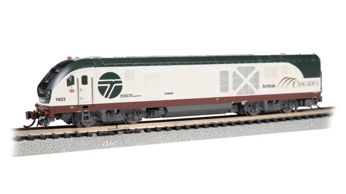 BACHMANN AMTRAK CASCADES (WSDOT) #1403 SIEMENS SC-44 CHGR DCC/SOUND N SCALE