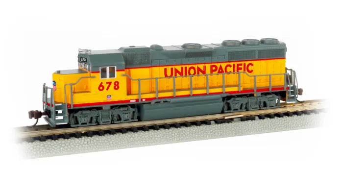 BACHMANN UNION PACIFIC #678 EMD GP40 DIESEL LOCO W/DCC/SOUND, N SCALE
