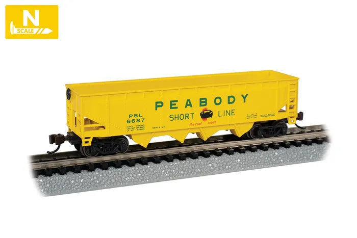 BACHMANN PEABODY COAL COMPANY #6687 40FT QUAD HOPPER, N SCALE