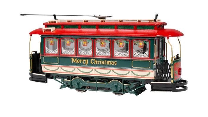 BACHMANN STREETCAR MERRY CHRISTMAS. ON30SCALE