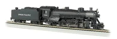 BACHMANN UNION PACIFIC #2492 LIGHT 2-8-2MIKADO LOCO/MED. TENDER. N SCALE