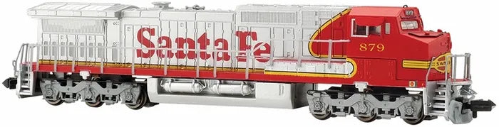 BACHMANN SANTA FE #879 GE DASH 8-40CW DIESEL LOCO W/DCC/SOUND, N SCALE