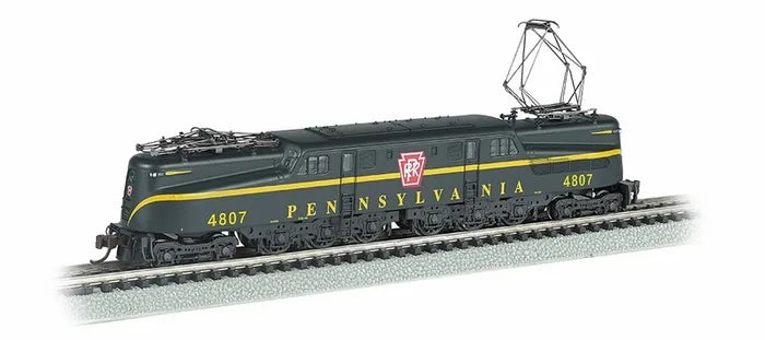 BACHMANN PRR #4807 GG-1 ELEC. LOCO BRNSWCK GREEN, 1 STRIPE, DCC, N SCALE