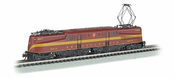 BACHMANN PRR #4913 GG-1 ELEC. LOCO TUSCAN RED, 5 STRIPE, DCC, N SCALE