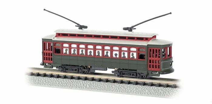 BACHMANN DESIRE BRILL TROLLEY W/HEADLIGHT, N SCALE