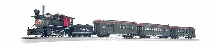 BACHMANN WHITE PASS & YUKON PASSENGER TRAIN SET. STEAM LOCO.. ON30