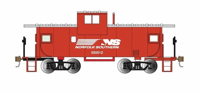 BACHMANN NORFOLK SOUTHERN #X501 36FT WIDE VISION CABOOSE, N SCALE