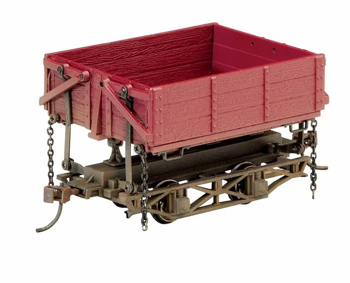 BACHMANN WOOD SIDE DUMP CAR RED OXIDE 3PCS PER BOX
