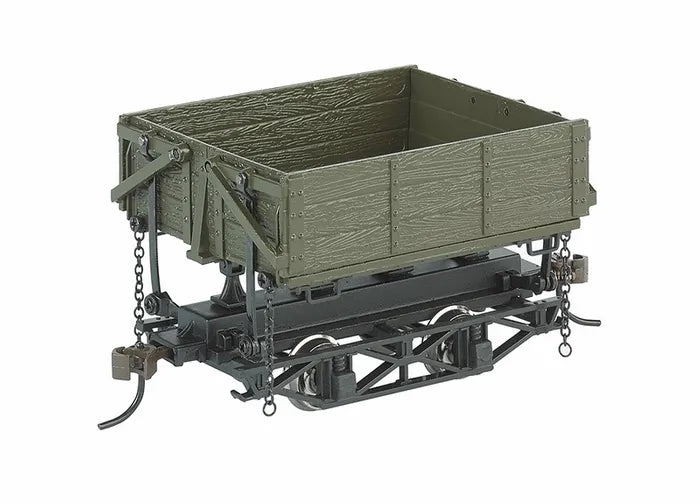 BACHMANN WOOD SIDE DUMP CAR GRN (3 BOX)