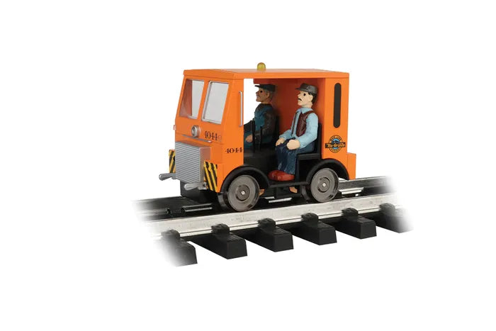 BACHMANN RIO GRANDE SPEEDER LOCO, W/2 FIGURES, G SCALE
