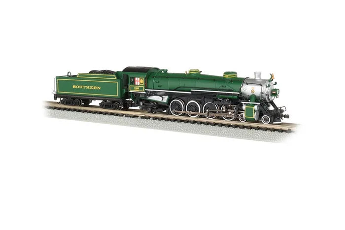 BACHMANN SOUTHERN #1489 (GREEN) 4-8-2 LIGHT MOUNTAIN LOCO W/DCC. N SCALE