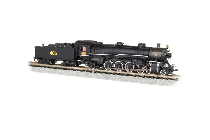 BACHMANN LOUISVILLE & NASHVILLE #406 4-8-2 LT MOUNTAIN LOCO W/DCC. N SCALE