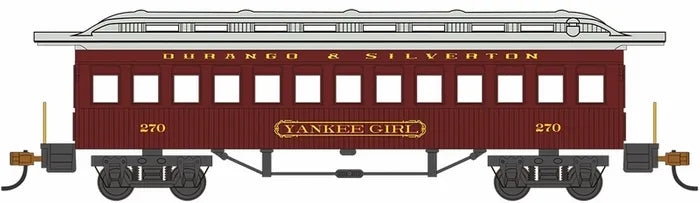 BACHMANN COACH 1860-80 ERA DURANGO AND SILVERTON NO 270 YANKEE GIRL HO SCALE