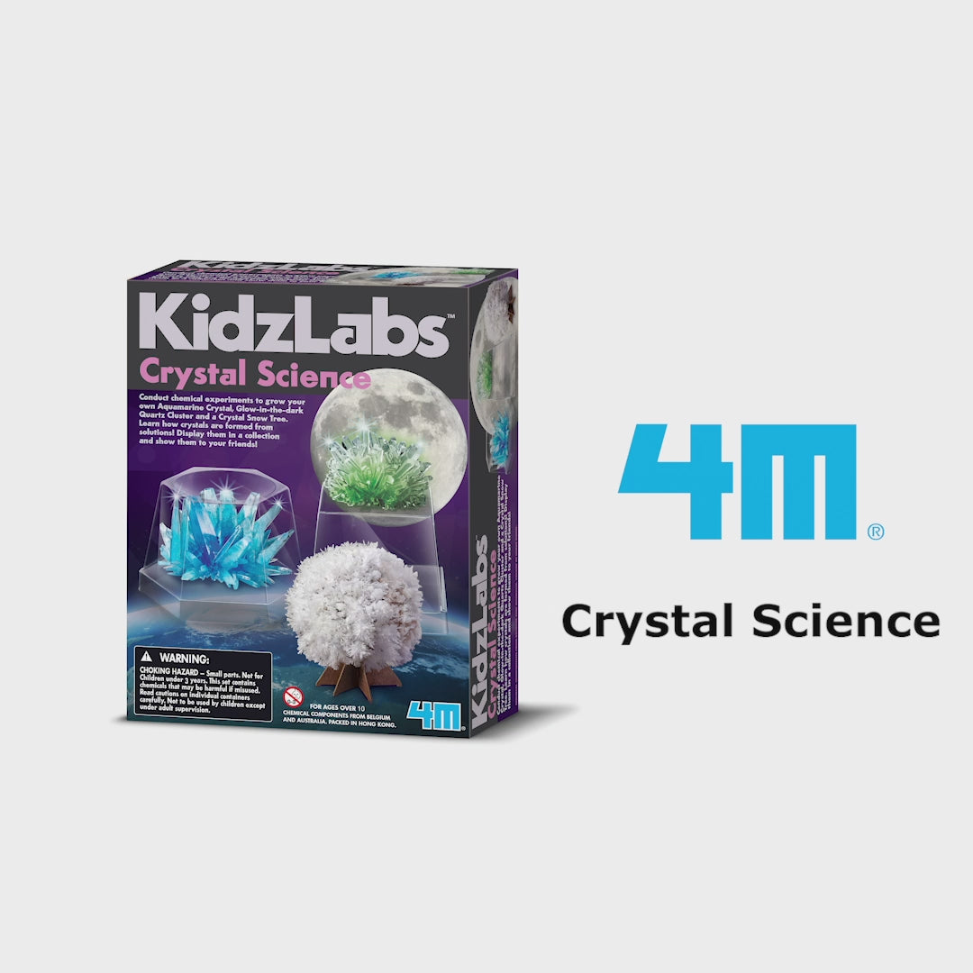 4M Kidz Labs Crystal Science Kit - Kit Scavo Cristalli Per Bambini, Gioco Scientifico E Educativo