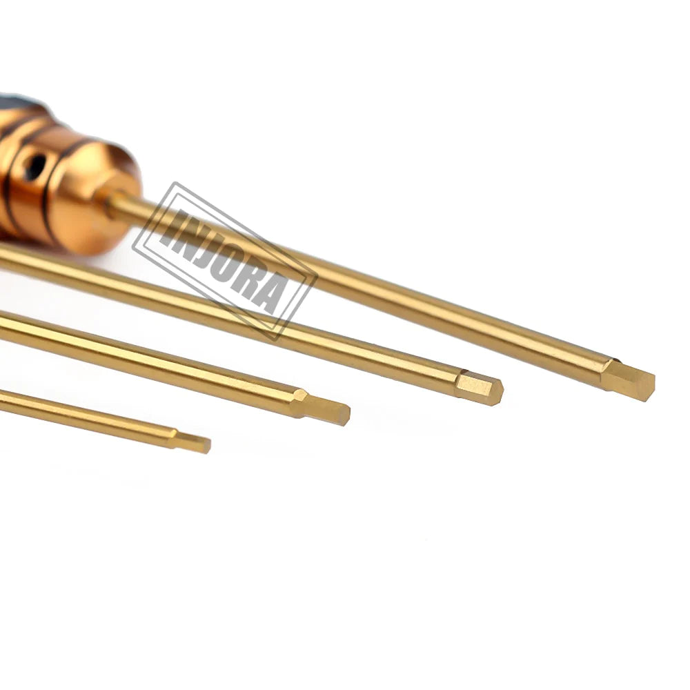 INJORA 8pcs Hex, Nut Driver, Phillips, Slotted Screwdriver Set For 1/10 1/8 RC Model