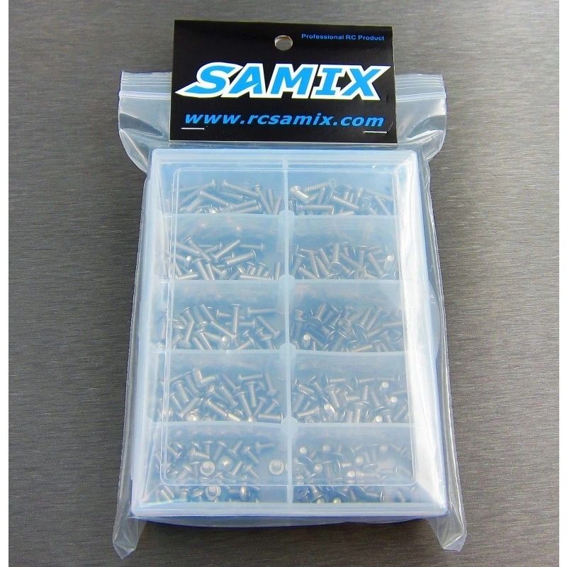 350pcs stainless steel M3 screw set (with plastics box)