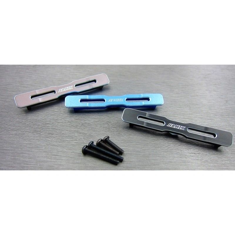 Enduro alum. Front & rear shock plate stiffener (original plastics shock plate use only)