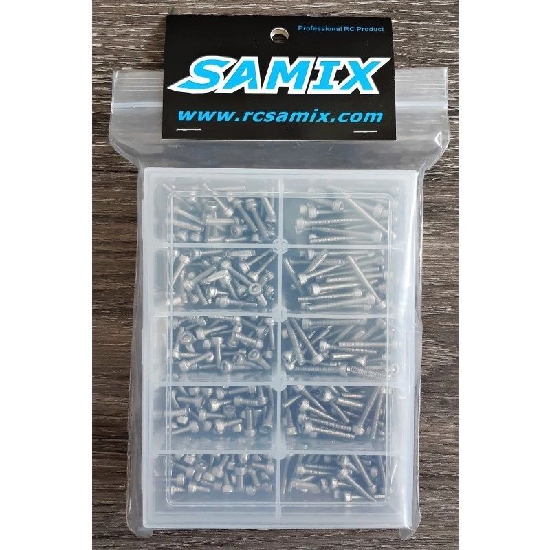 300pcs stainless steel M3 cap head screw set (with plastics box)