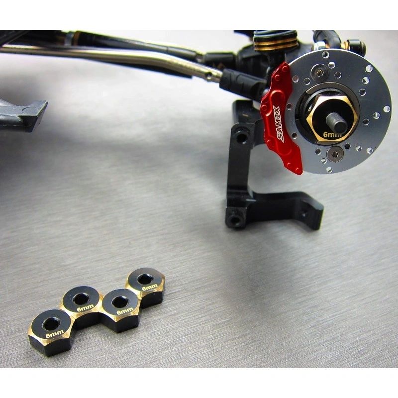 SCX10-2 brass hex adaptar (6mm)