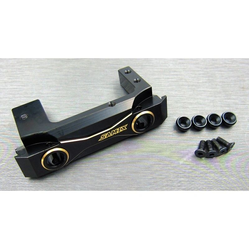 SCX10-2 front short brass bumper mount (with adjustable servo mount)