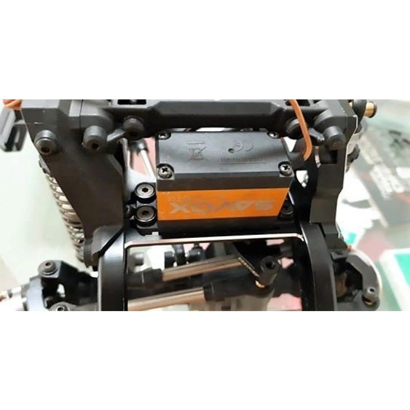 TRX-4 alum. front cross adjustable servo brace (include 4pcs servo colar)