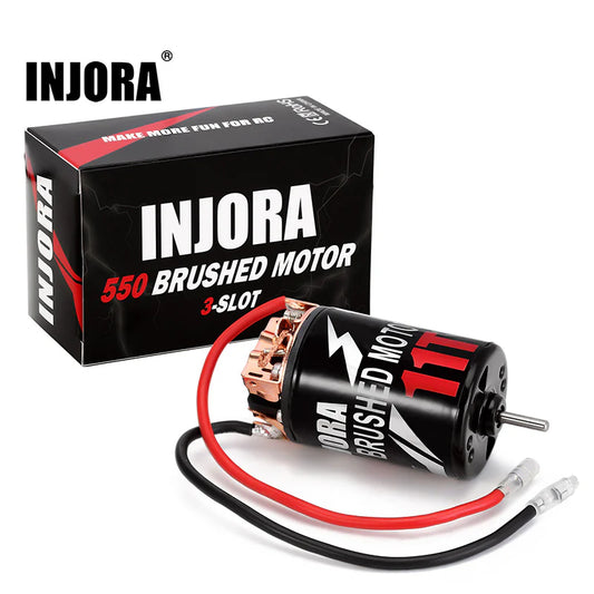 INJORA 550 3-SLOT Waterproof Brushed Motor 11T 16T 23T 28T 37T for 1/10 RC Crawlers (INM09)