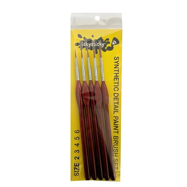 SYNTHETIC HAIR DETAIL PAINT BRUSH SETS