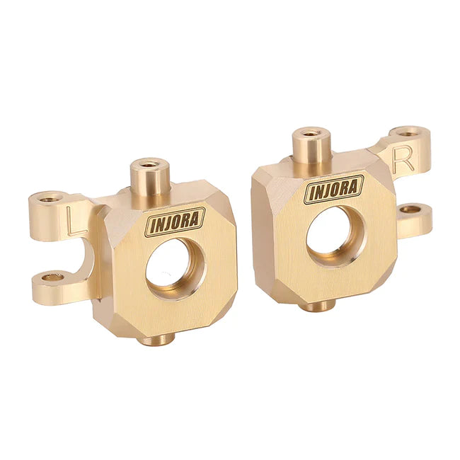 INJORA Brass Upgrade Parts For 1/18 TRX4M STEERING KNUCKLES 4M-04