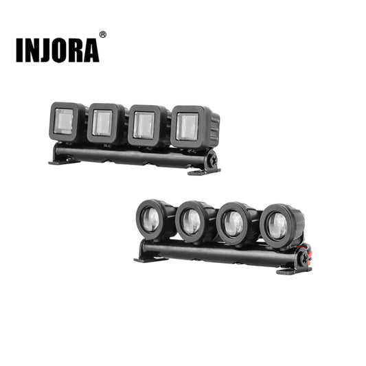 INJORA Round OR Square Spotlights Roof Light for 1/18 TRX4M Defender (4M-31)