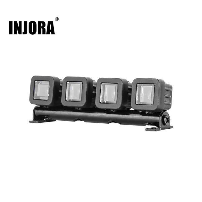 INJORA Round OR Square Spotlights Roof Light for 1/18 TRX4M Defender (4M-31)