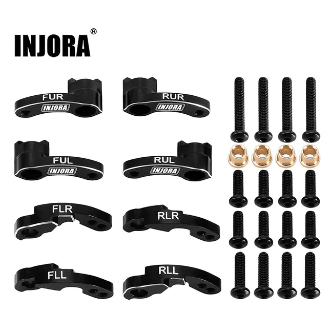 INJORA CNC Aluminum Flex Blades Suspension Travel Extension for 1/18 TRX4M (4M-33)