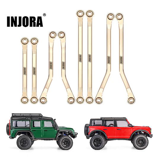 INJORA 42g Brass High Clearance Chassis Links Set for 1/18 TRX4M (4M-40)