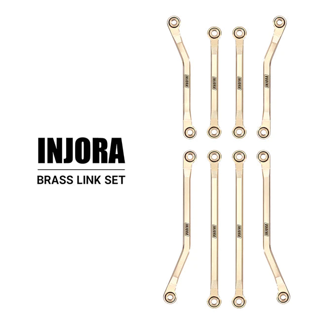 INJORA 42g Brass High Clearance Chassis Links Set for 1/18 TRX4M (4M-40)