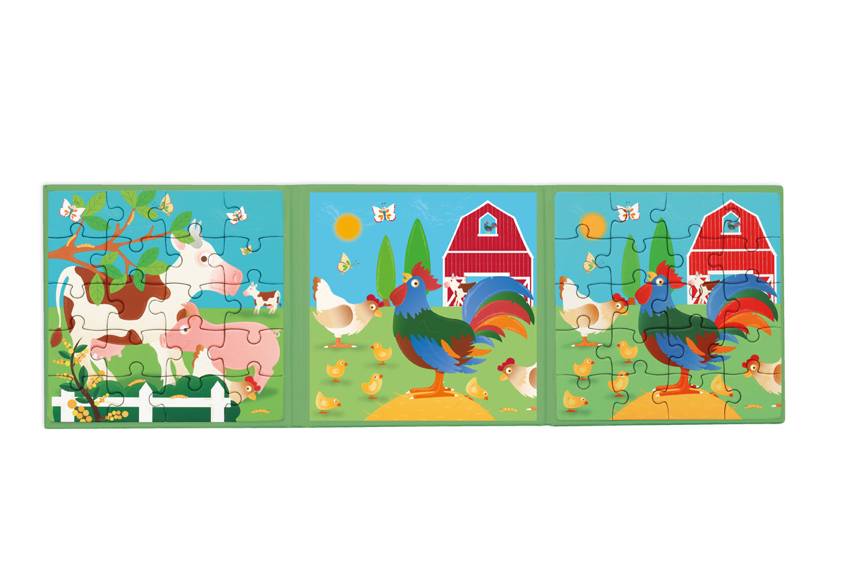 SCRATCH EUROPE - PUZZLE - MAGNETIC PUZZLE BOOK TO GO - FARM