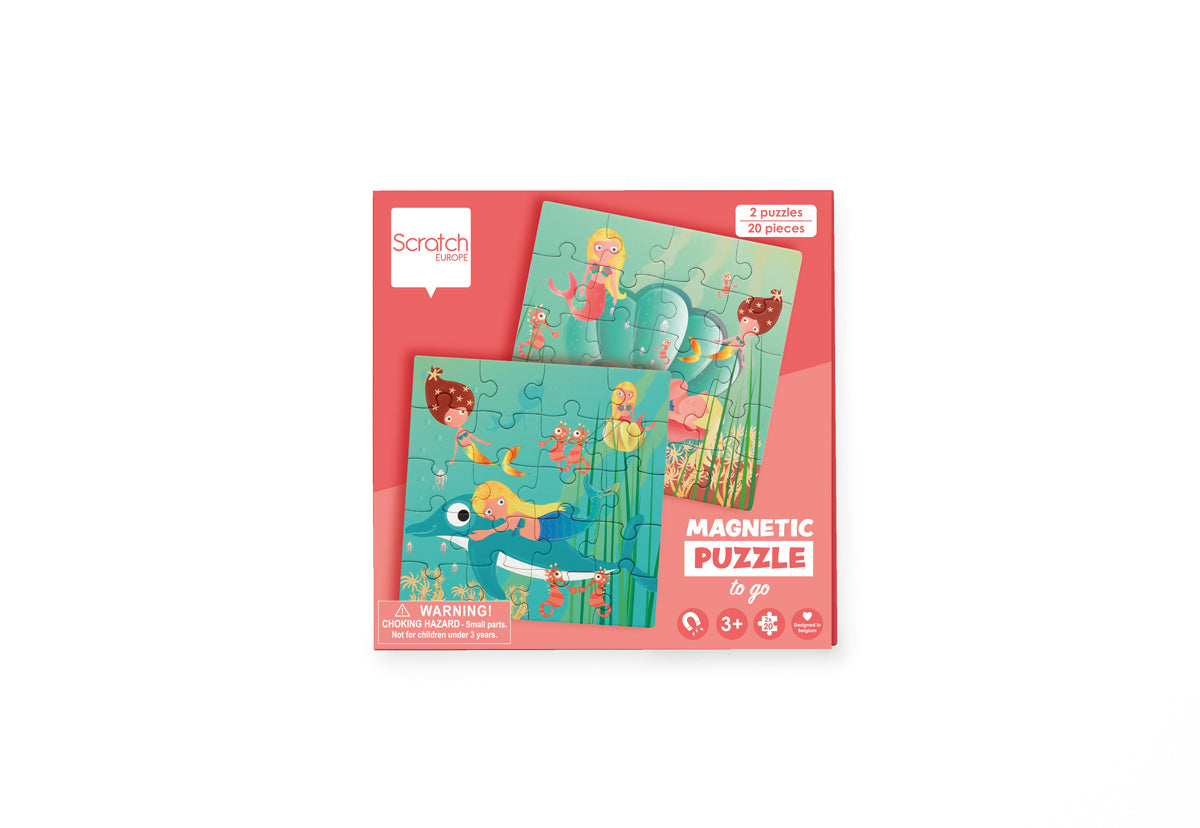 SCRATCH EUROPE - PUZZLE - MAGNETIC PUZZLE BOOK TO GO - MERMAIDS