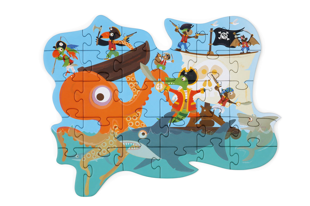 SCRATCH EUROPE - MINI PUZZLE 29PCS - CONTOUR PUZZLE - PIRATE