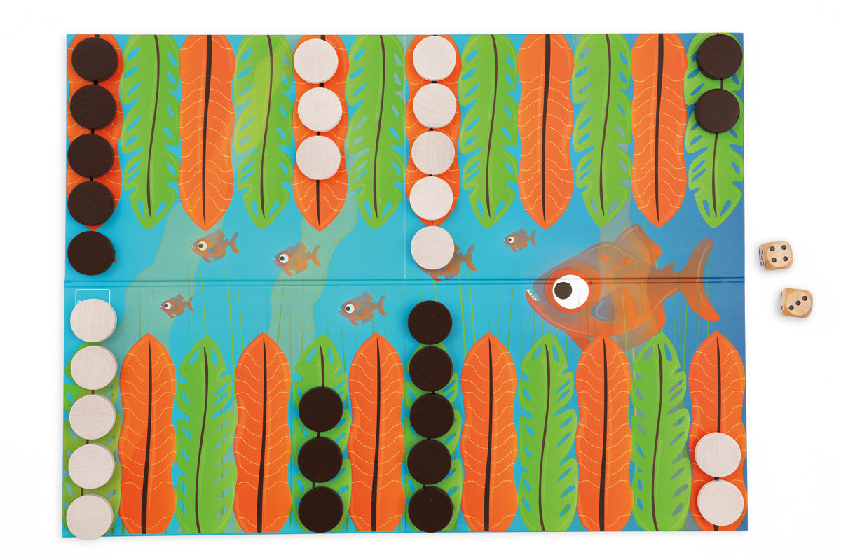 SCRATCH EUROPE - GAME - PIRANHA RACE - JUNIOR BACKGAMMON GAME