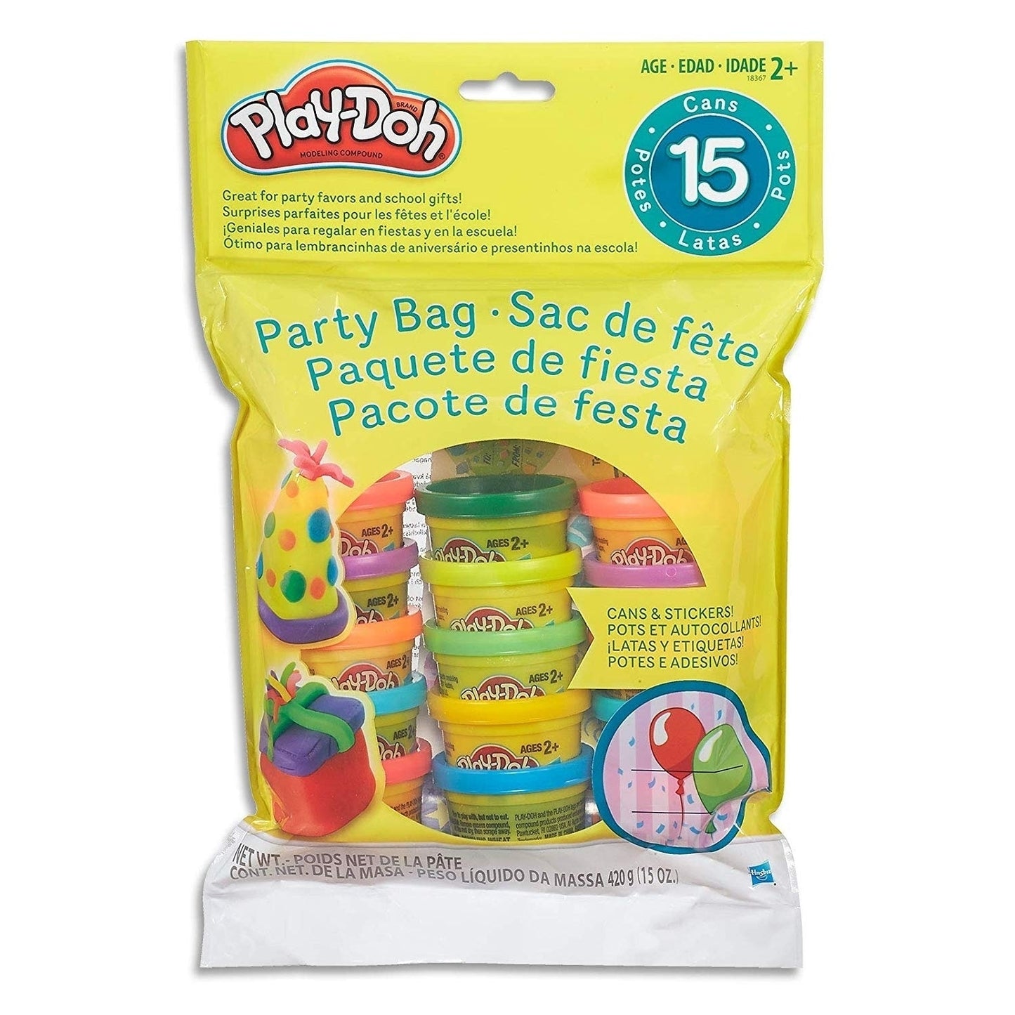 Play-doh PD 1 OZ 15 COUNT BAG