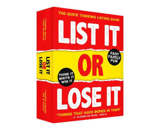 List it or Loose it! Board Game