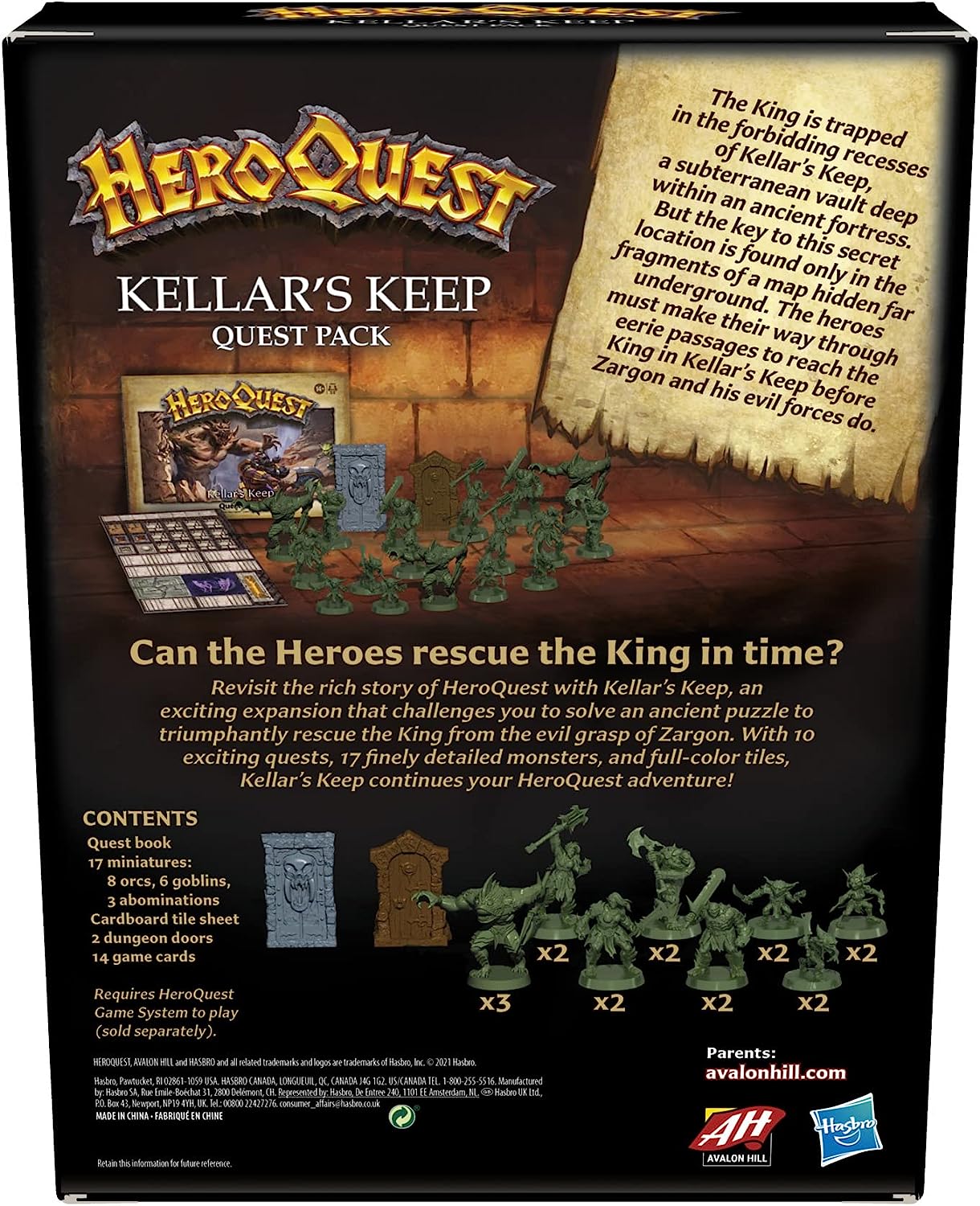 HEROQUEST EXPANSION KELLARS KEEP