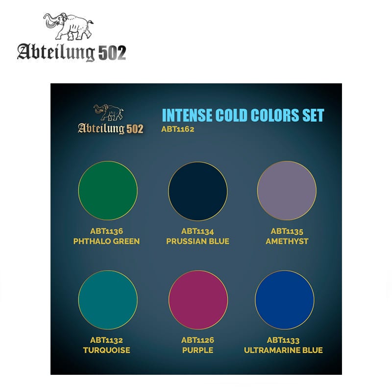 AK Interactive Acrylic Intense Cold Colours Set